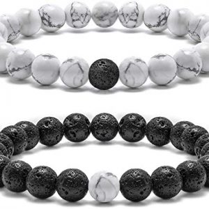 Howlite Stone with Lava Rock Essential Oil Diffuser stone